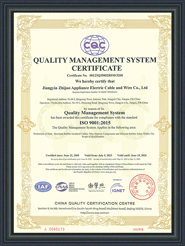 江陰 Zhijun アプライアンス電線有限公司