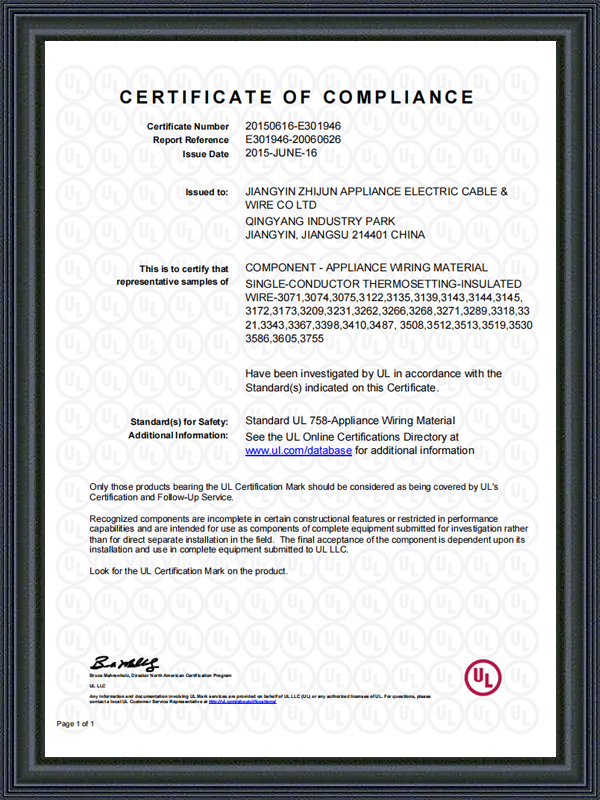 江陰 Zhijun アプライアンス電線有限公司